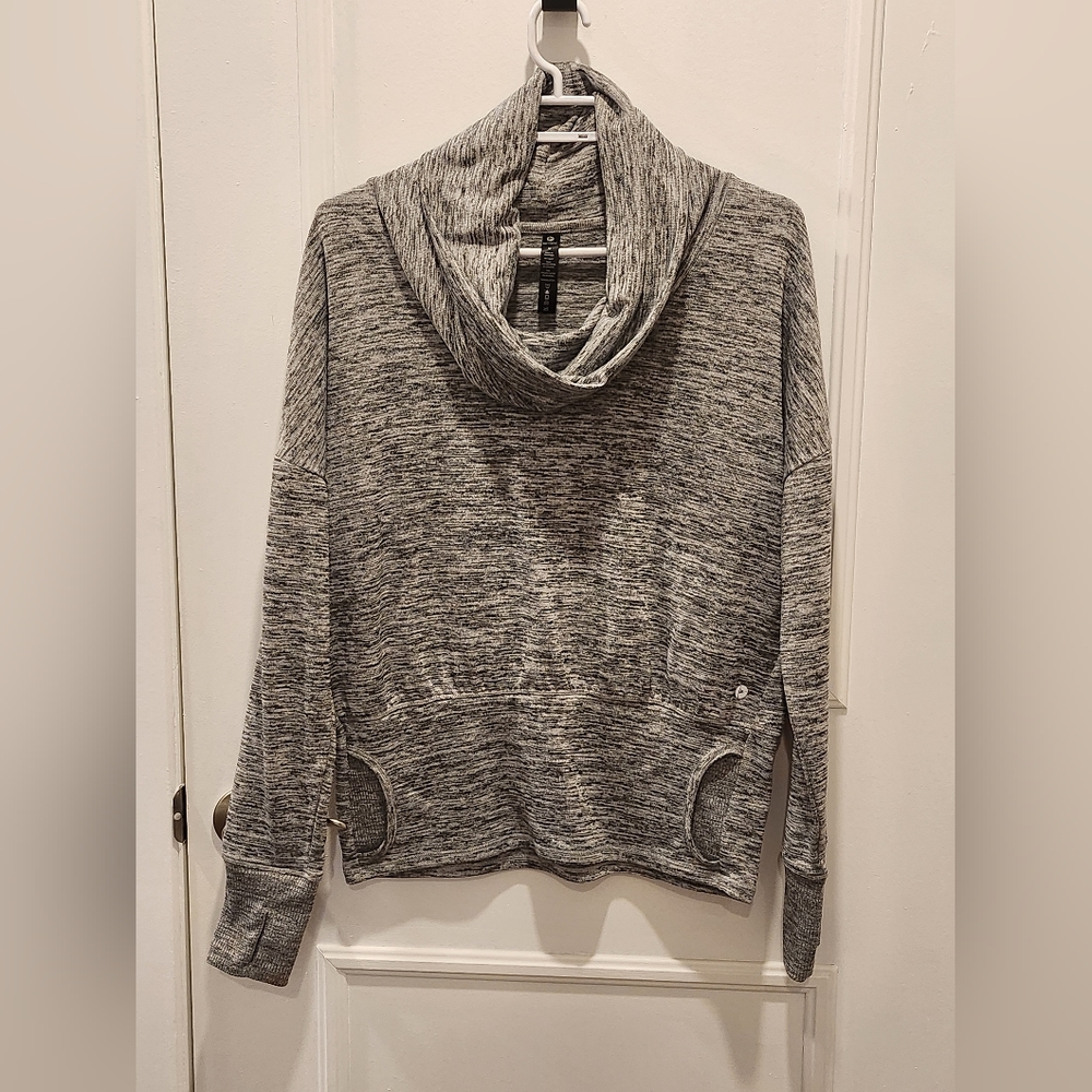 Sporty cowl neck top
